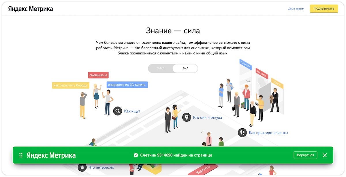 Яндекс.Метрика представила инструменты для проверки и мониторинга работы счетчика