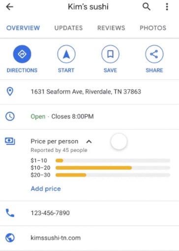 В Картах Google появились новые функции для более удобных покупок