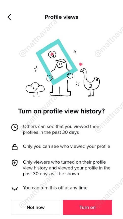 Тик-Ток тестирует возможность просматривать посетителей профиля