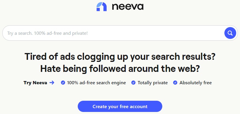 У анонимного поисковика Neeva появилась бесплатная версия