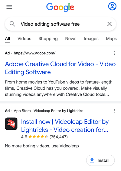Google тестирует более заметные ярлыки для рекламы