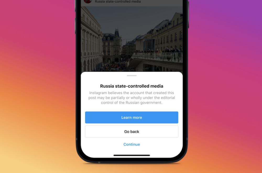 Instagram скроет подписки пользователей из России и Украины