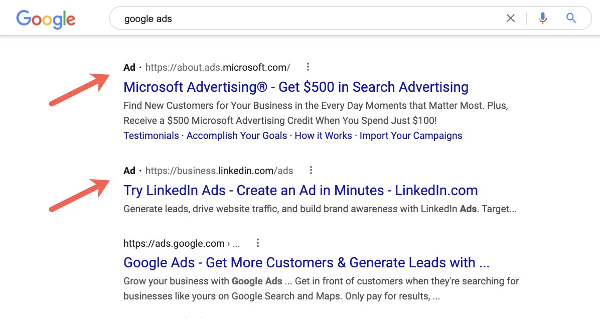 Google Ads тестирует новый вид URL рекламных объявлений